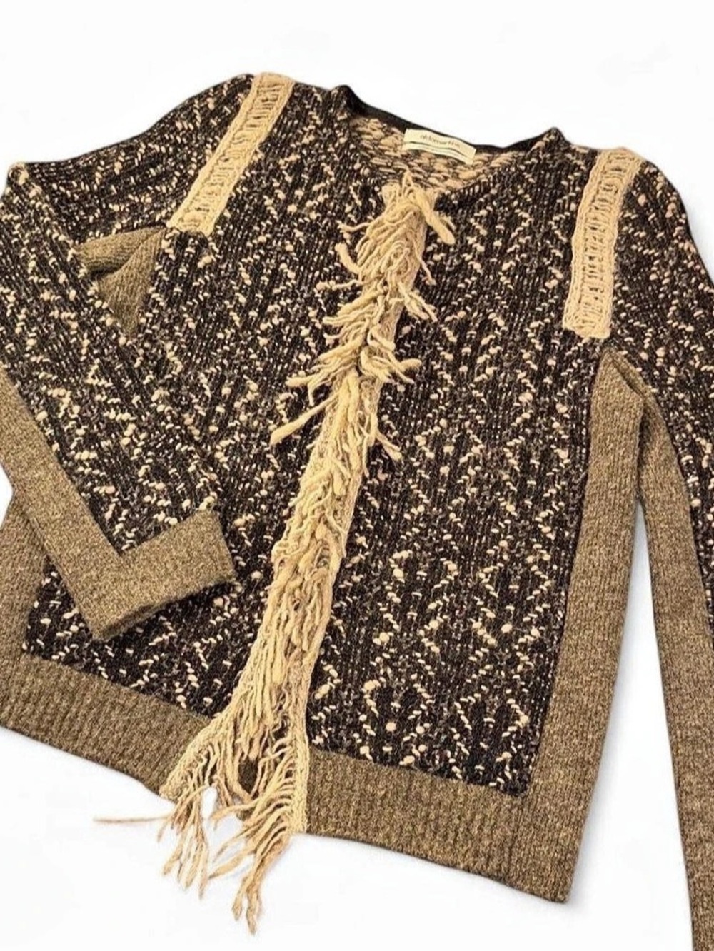 Aldomartins Wool Blend Fringe Cardigan – US Size 10